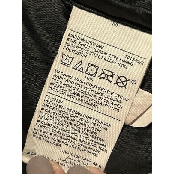 Old Navy Active Puffer Jacket Womens Size Medium Black Full Zip Quilted - Picture 4 of 5